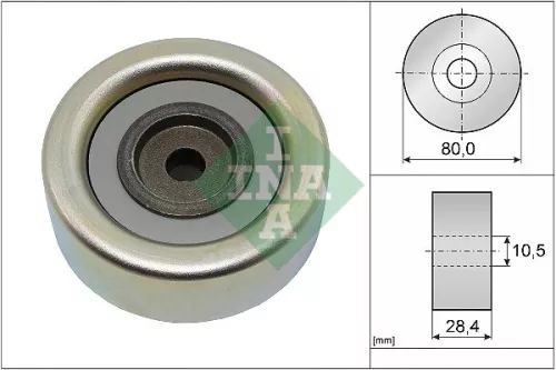 Deflection/Guide Pulley, V-ribbed belt Schaeffler INA 532 0933 10)