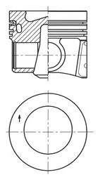 Piston KOLBENSCHMIDT 41271620)