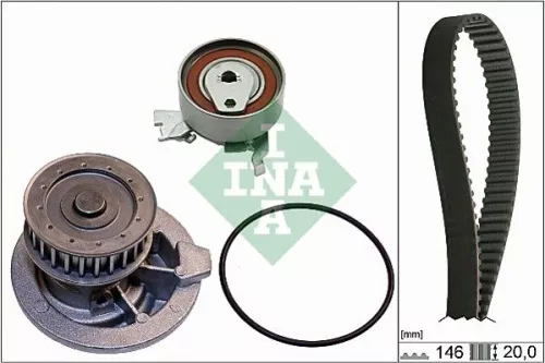 Water Pump & Timing Belt Kit Schaeffler INA 530 0147 30)