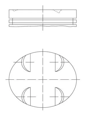 Piston MAHLE 005 24 01)