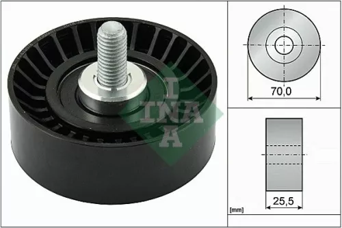 Deflection/Guide Pulley, V-ribbed belt Schaeffler INA 532 0545 10)