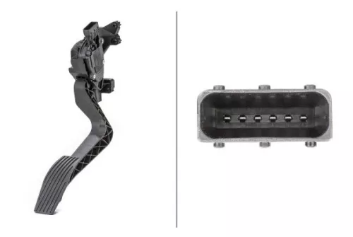 Sensor, accelerator pedal position HELLA 6PV 010 175-701)