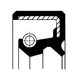 Shaft Seal, wheel hub CORTECO 12017122B)