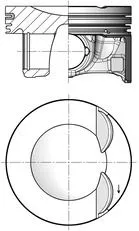 Piston KOLBENSCHMIDT 41533600)