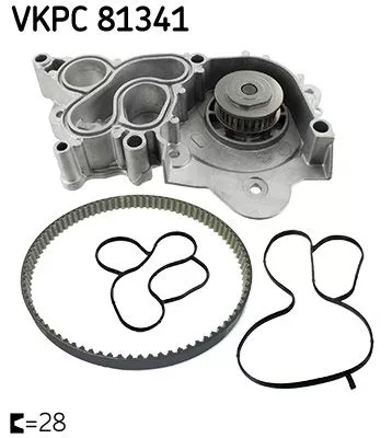 Water Pump, engine cooling SKF VKPC 81341)