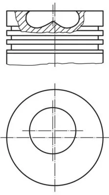 Piston MAHLE 015 06 00)