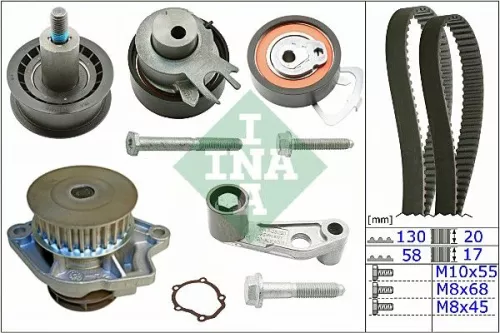 Water Pump & Timing Belt Kit Schaeffler INA 530 0360 30)
