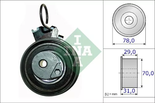 Tensioner Pulley, timing belt Schaeffler INA 531 0532 10)