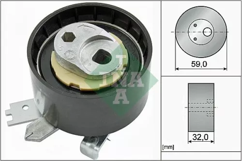 Tensioner Pulley, timing belt Schaeffler INA 531 0906 10)