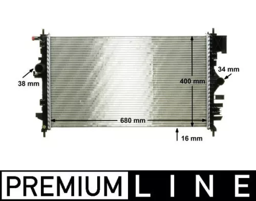 Radiator, engine cooling MAHLE CR 1099 000P)