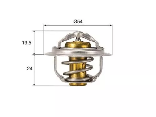 Thermostat, coolant MAHLE TX 212 82D)