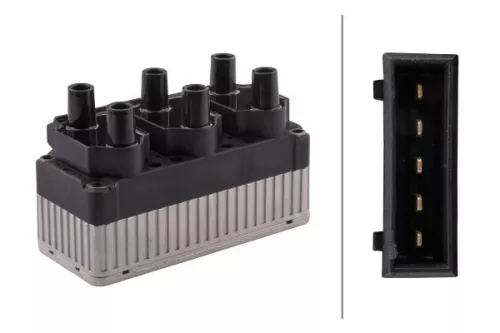 Ignition Coil HELLA 5DA 358 057-091)
