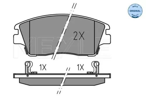 Brake Pad Set, disc brake MEYLE 025 223 2917)