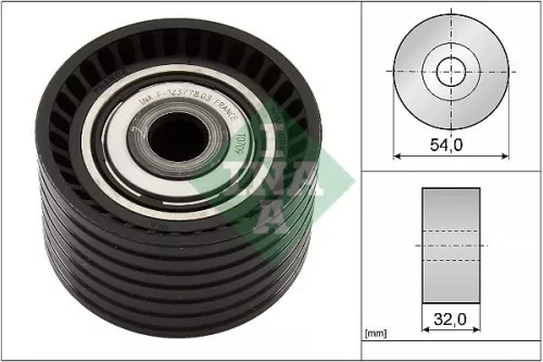 Deflection Pulley/Guide Pulley, timing belt Schaeffler INA 532 0774 10)
