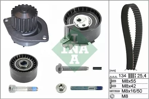 Water Pump & Timing Belt Kit Schaeffler INA 530 0379 30)