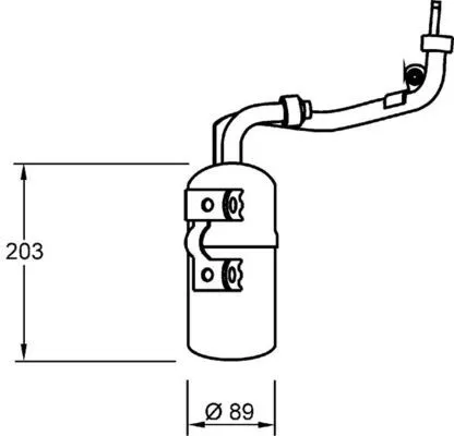 Dryer, air conditioning MAHLE AD 277 000S)