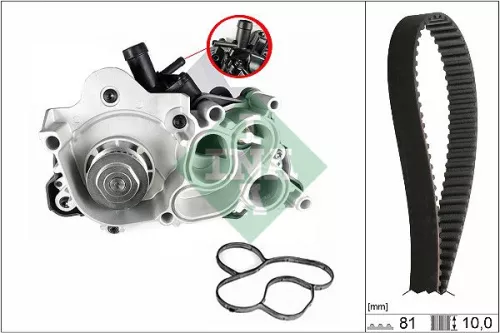 Water Pump & Timing Belt Kit Schaeffler INA 530 0743 30)