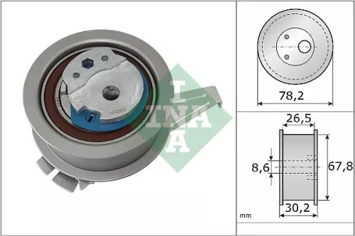 Tensioner Pulley, timing belt Schaeffler INA 531 0847 10)