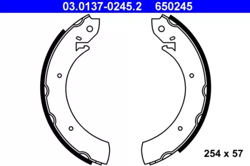 Brake Shoe Set ATE 03.0137-0245.2)