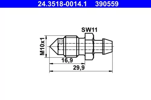 Breather Screw/Valve ATE 24.3518-0014.1)