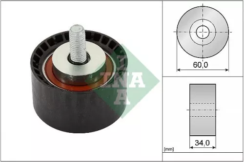Deflection Pulley/Guide Pulley, timing belt Schaeffler INA 532 0888 10)