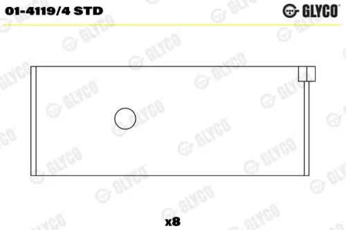 Connecting Rod Bearing GLYCO 01-4119/4 STD)