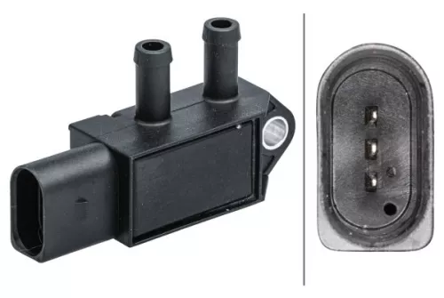 Sensor, exhaust pressure HELLA 6PP 009 409-631)
