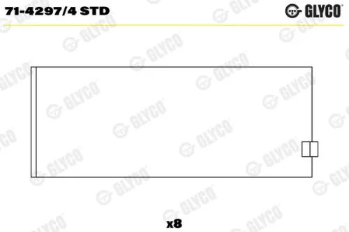 Connecting Rod Bearing GLYCO 71-4297/4 STD)