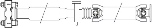 Propshaft, axle drive LÖBRO GKNP20035)