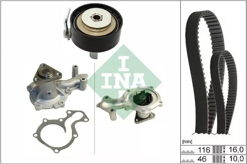 Water Pump & Timing Belt Kit Schaeffler INA 530 0700 30)