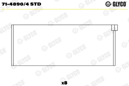 Connecting Rod Bearing GLYCO 71-4890/4 STD)