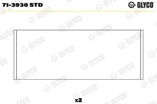 Connecting Rod Bearing GLYCO 71-3930 STD)