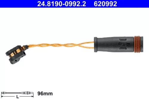 Warning Contact, brake pad wear ATE 24.8190-0992.2)