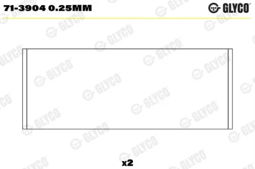 Connecting Rod Bearing GLYCO 71-3904 0.25mm)