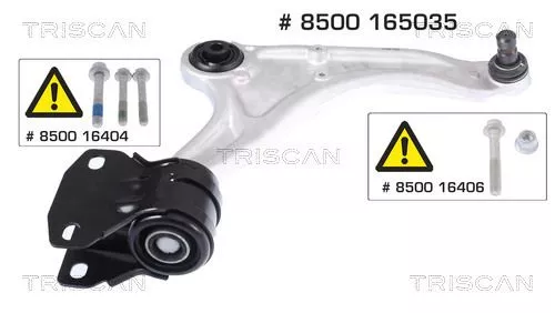 Control/Trailing Arm, wheel suspension TRISCAN 8500 165035)