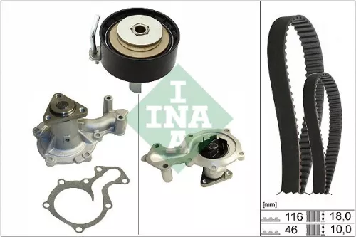 Water Pump & Timing Belt Kit Schaeffler INA 530 0701 30)