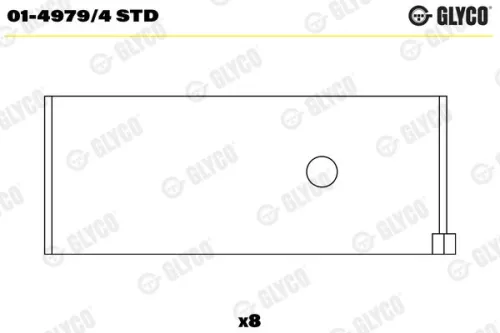 Connecting Rod Bearing GLYCO 01-4979/4 STD)