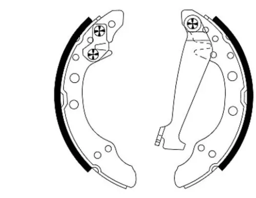 Brake Shoe Set TEXTAR 91044700)