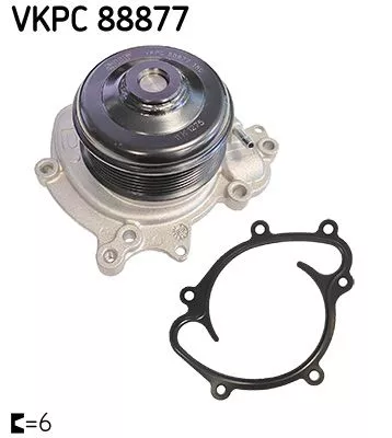 Water Pump, engine cooling SKF VKPC 88877)