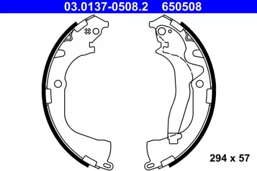 Brake Shoe Set ATE 03.0137-0508.2)