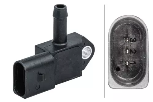 Sensor, exhaust pressure HELLA 6PP 009 409-591)