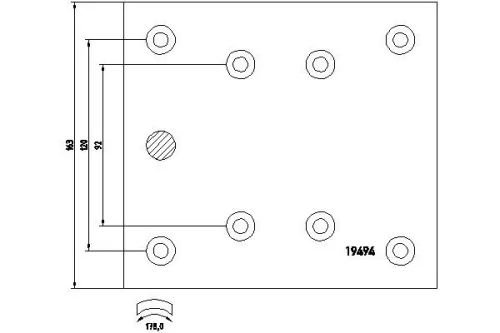 Brake Lining Kit, drum brake TEXTAR 1949402)