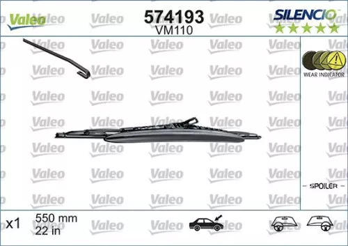 Wiper Blade VALEO 574193)