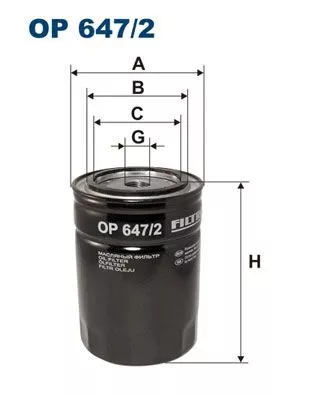 Oil Filter FILTRON OP 647/2)