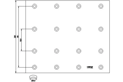 Brake Lining Kit, drum brake TEXTAR 1993201)