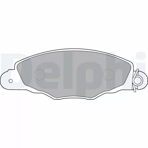 Brake Pad Set, disc brake DELPHI LP1719)