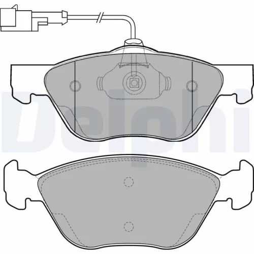 Brake Pad Set, disc brake DELPHI LP1727)