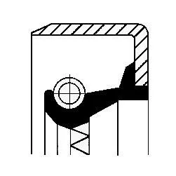 Shaft Seal, wheel hub CORTECO 12012241B)