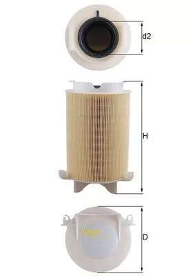 Air Filter KNECHT LX 1566)
