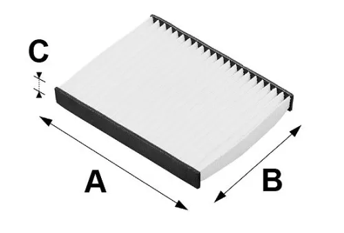 Filter, cabin air VALEO 698680)
